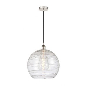 Athens Deco Swirl - 1 Light Pendant In Industrial Style-15.88 Inches Tall and 13 Inches Wide - 1 of 1