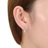 Guili Elegant Extra Mini Huggie Hoop Earrings with Cubic Zirconia - Available in Silver and Gold, Perfect for Jewelry Lovers and All Occasions - 2 of 3
