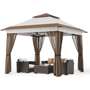RUMSEM Pop Up Gazebo Tent with Mosquito Netting - 1 of 4