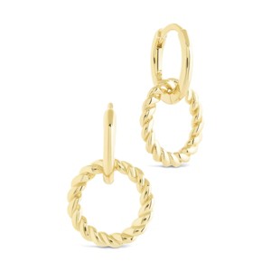 SHINE by Sterling Forever Hassie Delicate Twist Hoops - 1 of 4