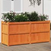 vidaXL Garden Planter Wax brown Solid pine wood 59.1x19.7x27.6 in - 2 of 4