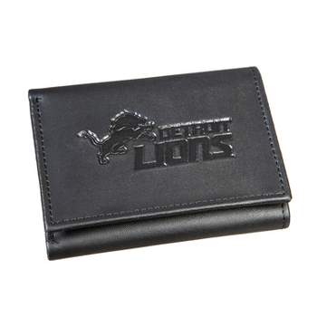 Evergreen Detroit Lions Tri Fold Leather Wallet