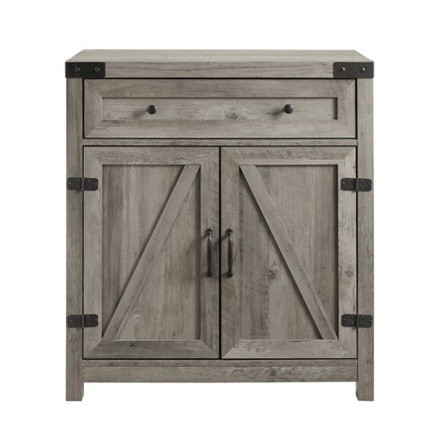 Farmhouse Barn Door Accent Cabinet Saracina Home Target