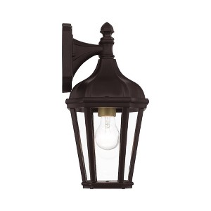 Livex Lighting Morgan 1 - Light Wall Light in  Bronze - 1 of 4