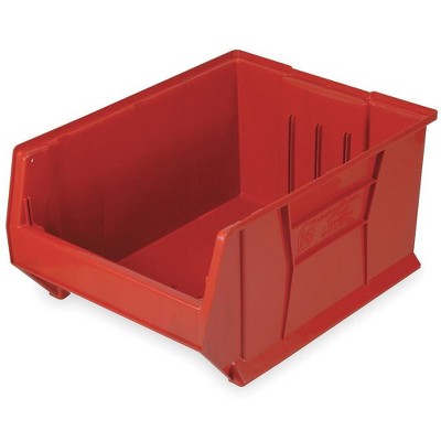 Quantum Storage Systems Hulk 36"Container, 35-7/8"L X 16-1/2"W X 17-1/2"H, Stackable, Polypropylene, Red, Made In Usa