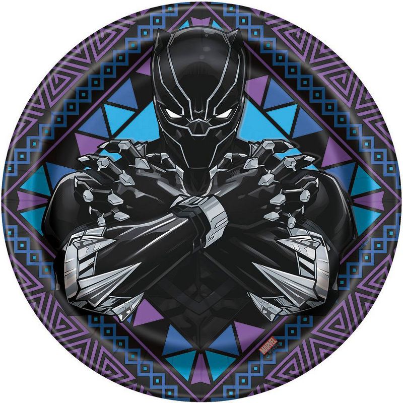 8ct Black Panther Paper Plates, 1 of 4