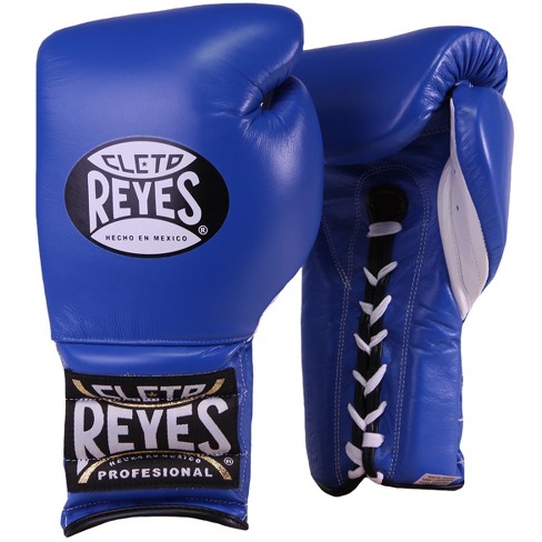 Cleto Reyes Hook and Loop Leather Training Boxing Gloves - Purple