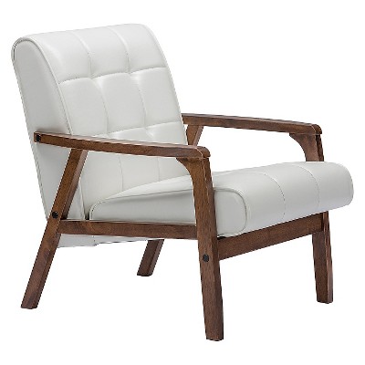 Mid-Century Masterpieces Club Chair White - Baxton Studio