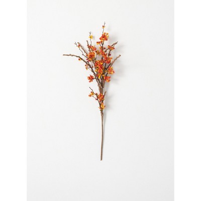 Darice 16.5 Blood Orange Artificial Spider Daisy Floral Spray