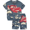 Disney Cars Boys 2 Piece French Terry Short Sleeve T-Shirt and Shorts Set for Big Kids - 2 of 4