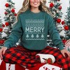 Simply Sage Market Ugly Sweater Merry Garment Dyed Sweatshirt - 2 of 4