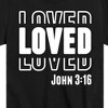 Boys' - Instant Message - Loved John 3:16 Short Sleeve Graphic T-Shirt - 2 of 4
