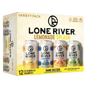 Lone River Ranch Water Lemonade Splash Variety Pack - 12pk/12 fl oz Cans - 1 of 4