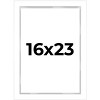 PosterPalooza | Modern Shadow Box 1" Depth White Picture Frame - UV Acrylic, Backing, Hanging Hardware - 2 of 4