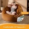 GYIIYUO 47" Giant Bean Bag Chair for Adults - Comfy Plush Round Shell Soft Accent Chair, Oversized Cozy Lounge Floor Sofa Reading Chair - 2 of 4