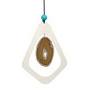Alpine Corporation 39" White Tuned Aluminum Wind Chime: Creme Gemstone, No Assembly, Outdoor Decor - 3 of 4