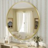 Apmir  Round High Quality Aluminum Alloy Framed French Cleat Mounted Wall Decor Bathroom Vanity Mirror - 4 of 4