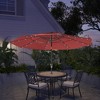 CLIHOME 10ft LED 3-Tier Patio Market Umbrella with Double Airvent Without Base - 2 of 4