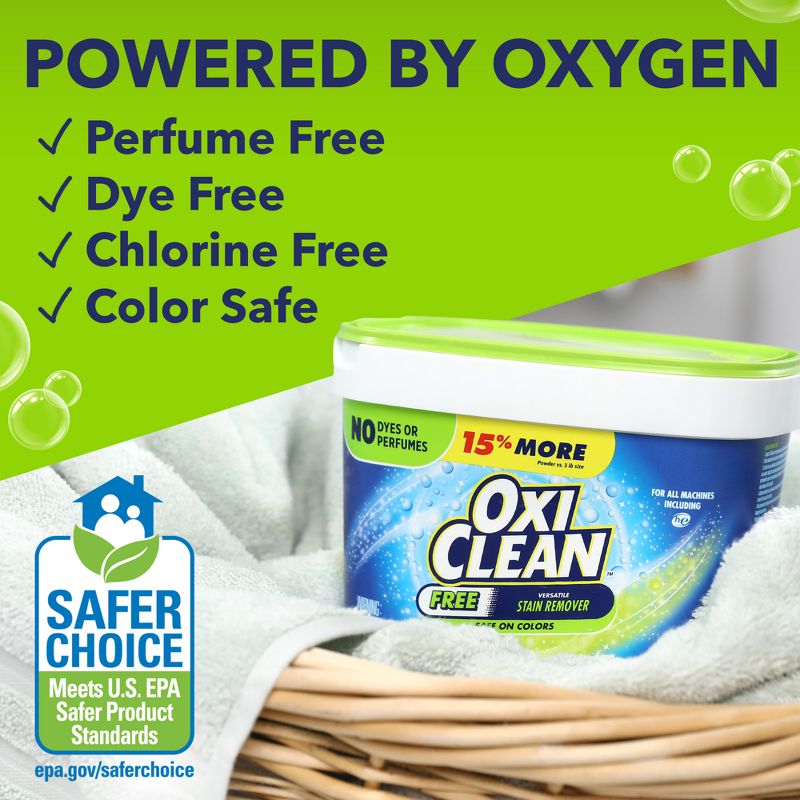 OxiClean Powder Versatile Stain Remover Free - 3.5lbs, 5 of 12