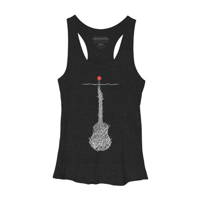 Women's Design By Humans Music Always Finds A Way By NomAdartStudio Racerback Tank Top