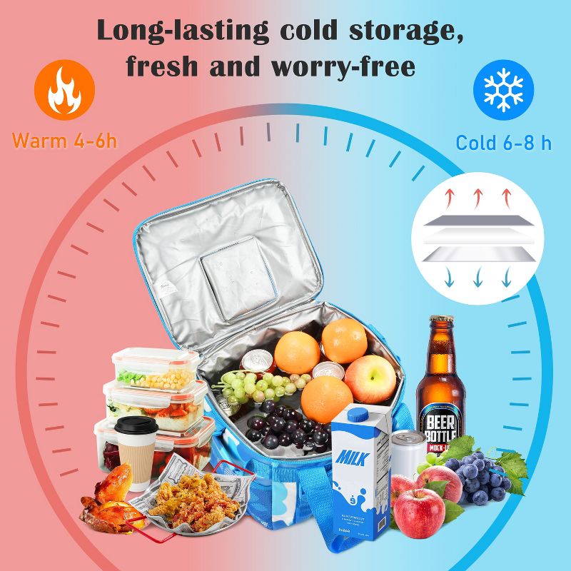 Tirrinia 24 Cans Cooler Bag - Insulated Leakproof Outdoor Cooler Tote - Portable Freezer Bag with Adjustable Shoulder Strap, 3 of 8