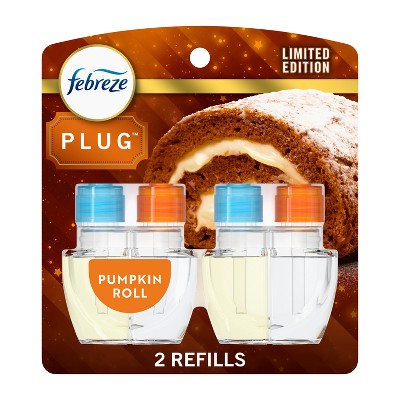Febreze Luxe Plug Dual Refill Air Freshener - Pumpkin Roll - 1.75 fl oz/2ct