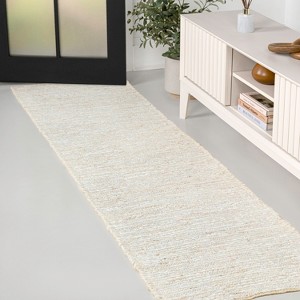 JONATHAN Y Griffin Rustic Farmhouse Woven Jute Solid Indoor Area Rug - 1 of 4