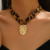 Boho Beach Scarf Necklace - Gold Starfish, Cross & Flower Charm Jewelry for Women - 3 of 4