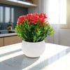 Unique Bargains Artificial Plants Semi-circle Lotus Bowl Plastic 2.95"x2.95"x6.69" 1 Pc - 2 of 4