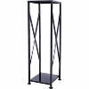43.7’’Tall Firewood Rack Wood Storage Logs Bracket Steel Fireplace Storage Log Rack Holder Fireside Holders for Outdoor Indoor Black - 4 of 4