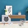 45" Rustic Coffee Table – Multifunctional Cat Furniture with Storage Drawer & Hidden Litter Box for Living Room - 2 of 4