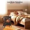 ZAFRO Electric Fireplace Stove Heater,5100 BTU,Adjustable Flame & 1000W/1500W Thermostat,for Indoor Living Room, Bedroom - 3 of 4