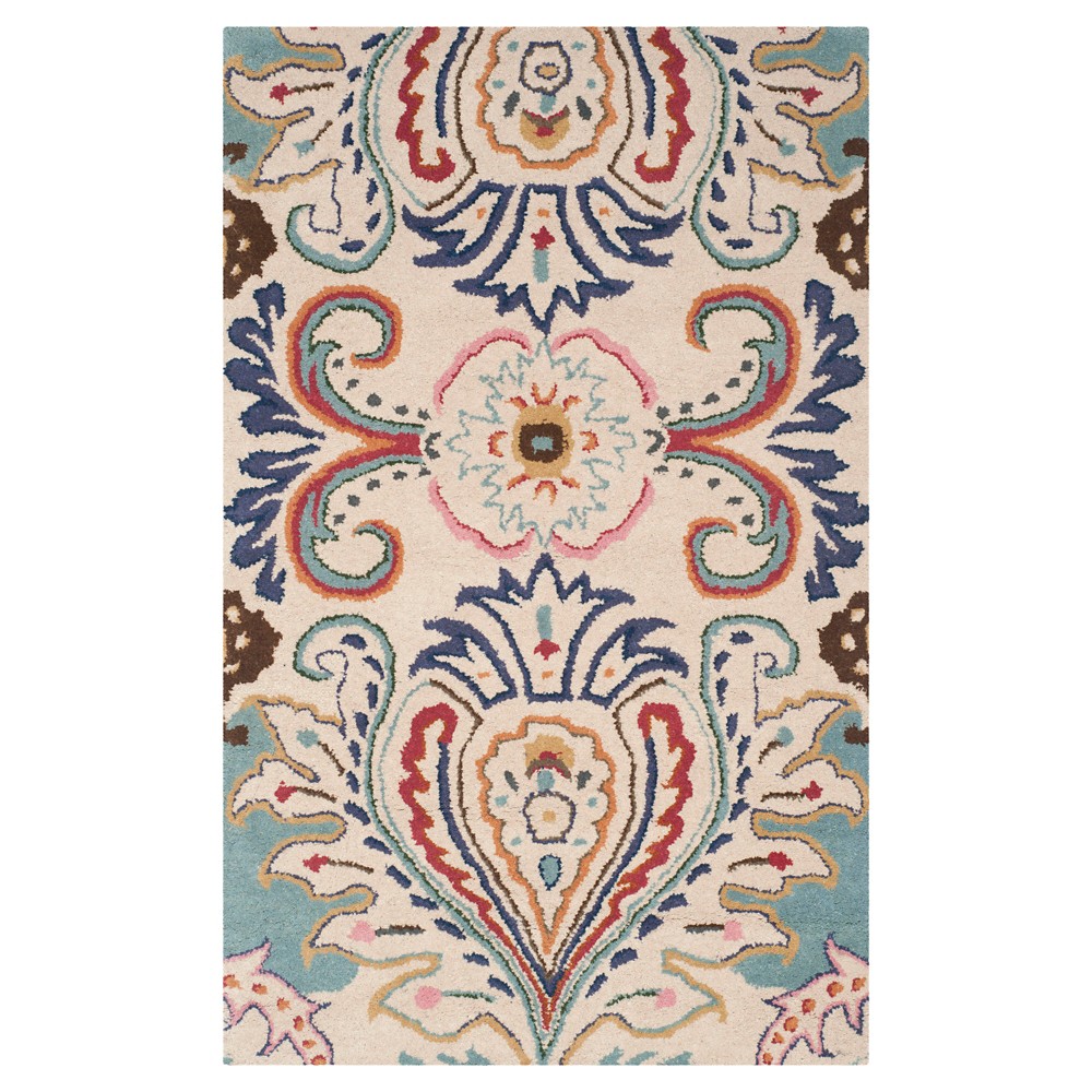 Harvey Accent Rug - Ivory/Blue (3'x5') - Safavieh