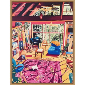 Amanti Art 23"x30" Room with A View by Tradelink Inhouse Artist Framed Canvas Wall Art - 1 of 4