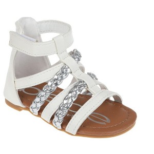 bebe Toddler Girls' Sandals - Open Toe Flat Sandals Comfy Summer Flats for Toddler and Little Kids - 1 of 4