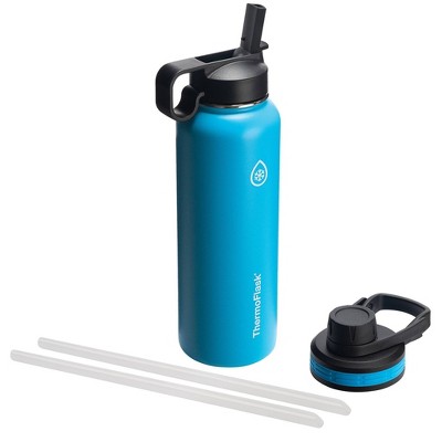 ThermoFlask 40oz Insulated Stainless Steel Bottle 2 in 1 Chug and Straw Lid