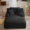 KWPZQEB 66 Inch Chaise Lounge Chair Indoor, Oversized Corduroy Upholstered Boneless Sofa Bed, Deep Seat Sleeper Couch Chairs for Living Room - 4 of 4