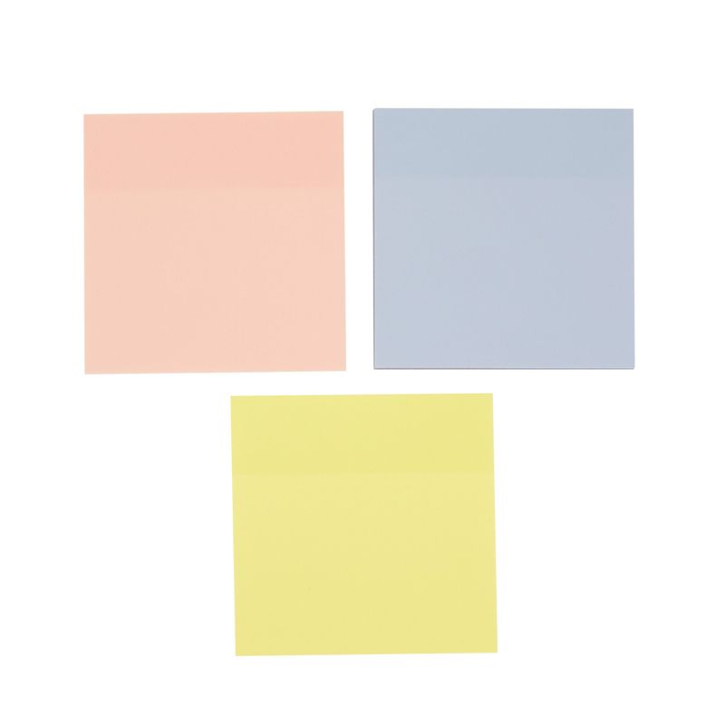 Paper Junkie 12 Pack Transparent Sticky Notes, Self-Stick Pads, 3 Colors, 3x3 In, 600 Sheets, 5 of 9
