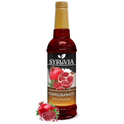 Syruvia Pomegranate Syrup - 25.4 fl oz. Premium Flavoring Syrup For Coffee