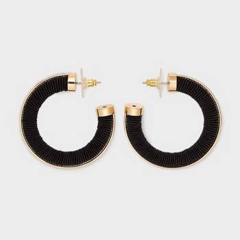 SUGARFIX by BaubleBar Threaded Hoop Earrings