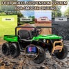 Jojoka 24V 6-Wheel Ride on Dump Truck, 2-Seater 4WD UTV w/ Remote Control,Electric Dump Bed & Shovel,Music,LED Headlights,3-8 Kids - 4 of 4