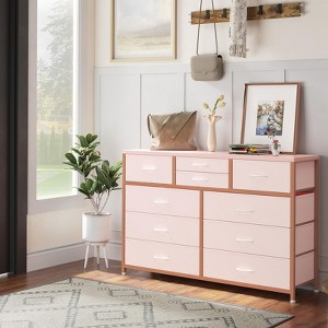 GustoWave TV Stand for 55 Inch TV, Entertainment Center with 10 Drawers for Living Room, Closet, Entryway, Hallway - 1 of 4