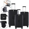 IZOD Gail 3-Piece Polycarbonate Expandable Luggage Set with 360° Dual Spinning Wheels & Combo Lock - 29", 26", 20" Sizes - 2 of 4