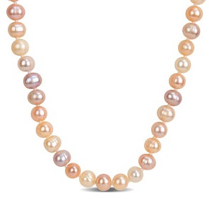 EVERLY JEWELRY | 7-7.5mm Multicolor Cultured Freshwater Pearl Endless Necklace, 36 inc - 1 of 4