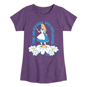 Girls' - Disney - Alice In Wonderland Fitted Short Sleeve Graphic T-Shirt - 1 of 4