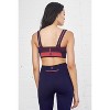 Spruce Fashion Seamless Biona Color-Blocked High Stretch Performance Moisture-Wicking Sports Bra - 3 of 4