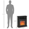 Kumasinova 27" Electric Fireplace with Remote Control,Freestanding Heater Stove Fireplace with Realistic Flame Effect for Living Room,Bedroom - 2 of 4