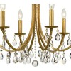 Crystorama Lighting Bridgehampton 6 - Light Chandelier in  Antique Gold - 3 of 4