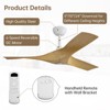 Sofucor 52" ABS Ceiling Fan Adjustable Height 6-Speeds Remote Control Without Light for Indoor and Outdoor - 3 of 4