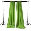 Slickblue Pack of 2 Polyester Backdrop Drapes – 96"H x 58"W, Rod Pocket, Semi Sheer, Serged Edges, 41 Colors Options - 2 of 3